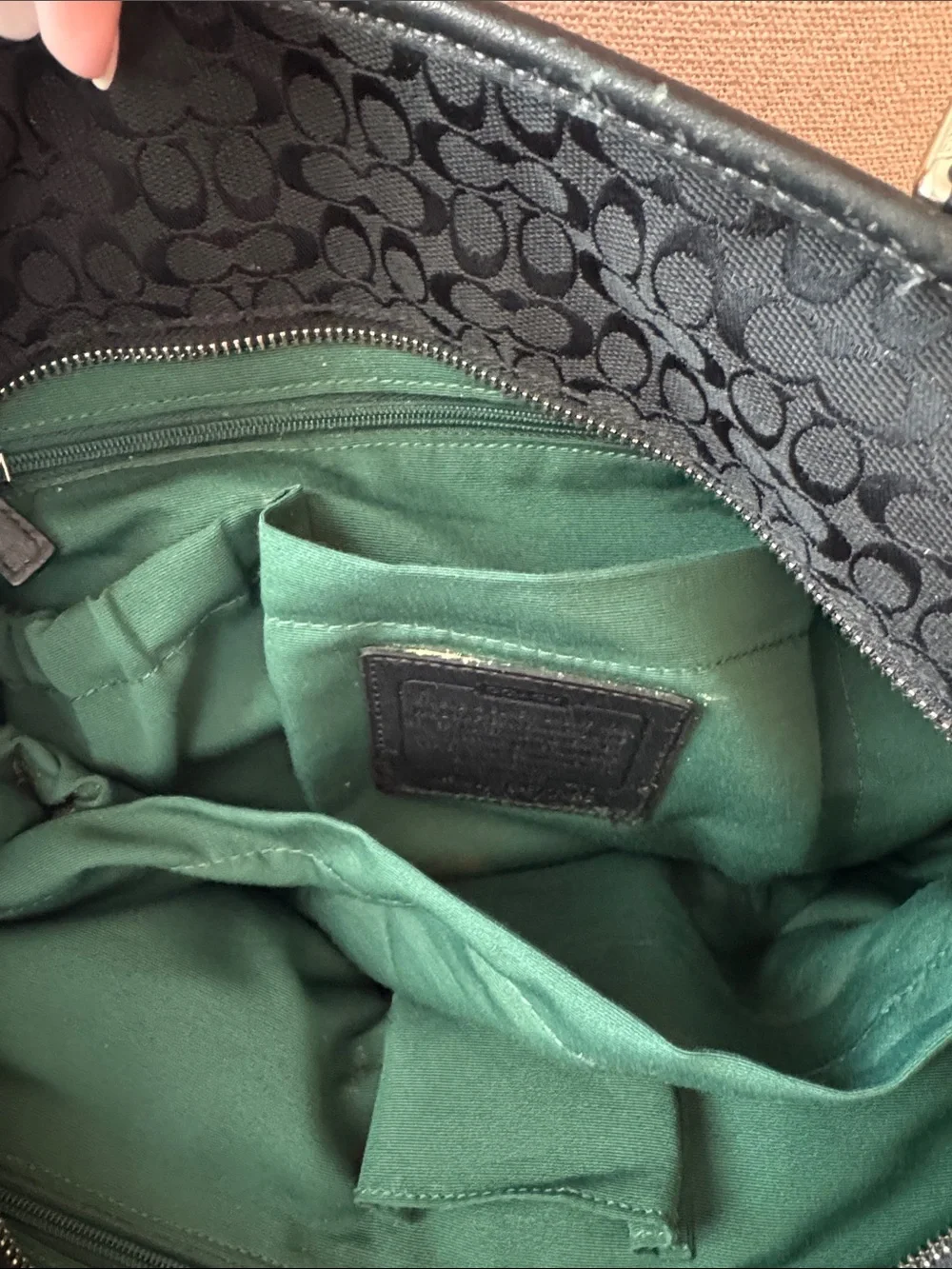 Coach Diaper Bag 🖤💚 - Picture 5 of 6